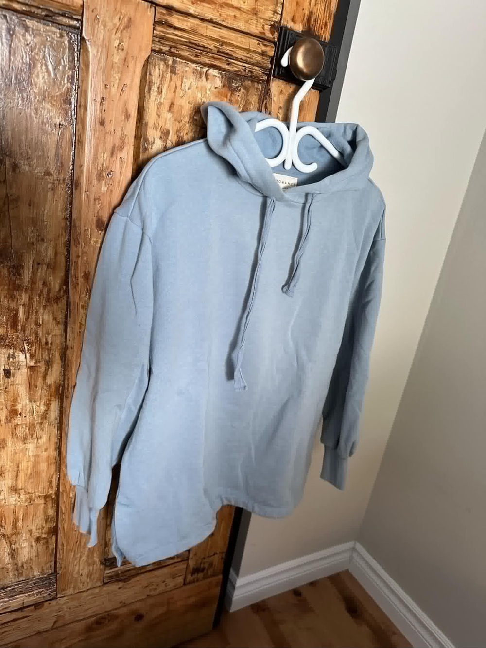 Light Blue WoMen's Hooded Sweater Womance